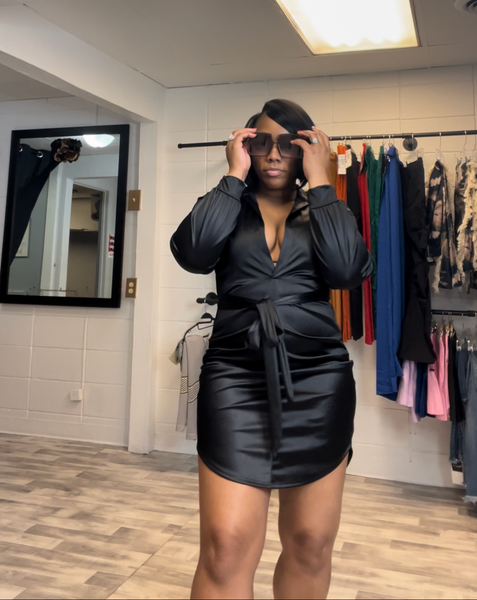 Mila satin dress