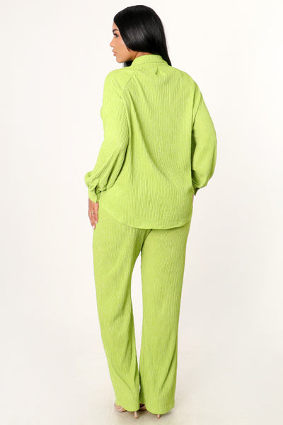 Luxe Linen Lounge Set - green