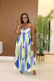 Summer goddess maxi - blue