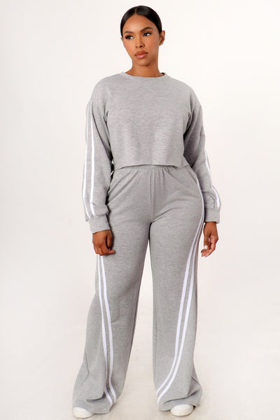 Kesha fleece set-gray